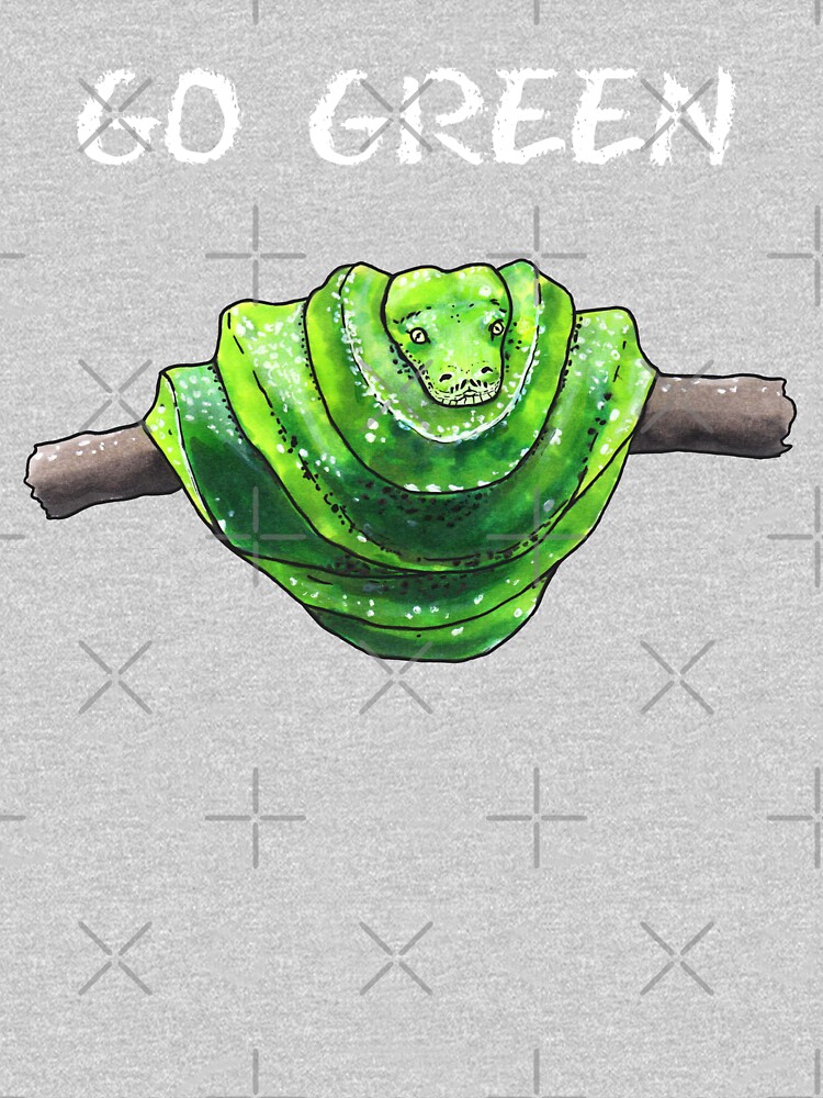 Green Python - Animal series by BeeHappyShop