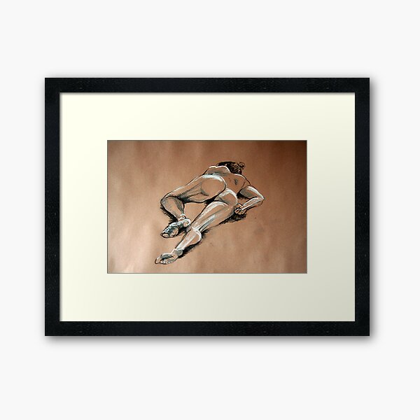 Reclining female nude #1 Framed Art Print
