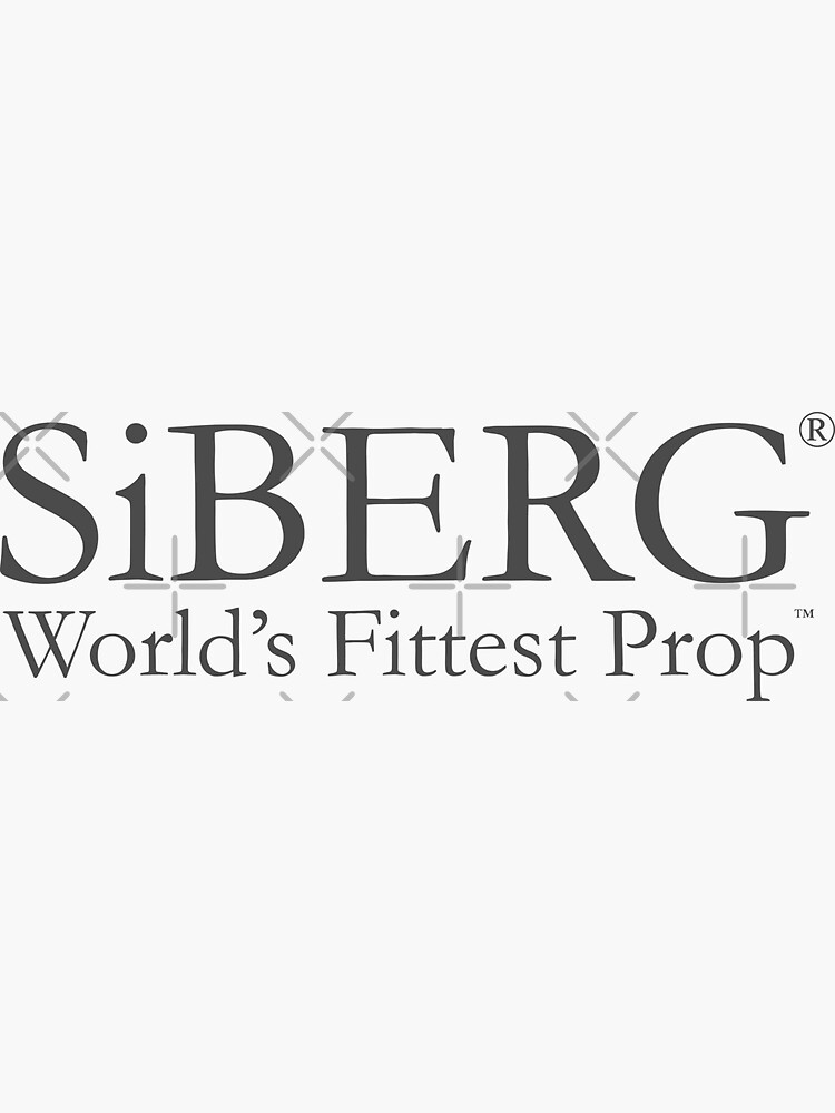Thumbnail 3 of 3, Sticker, SiBerg - Fittest Prop In The World designed and sold by srbpodcast.