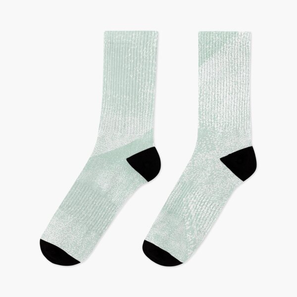 Item preview, Mint Green and White Geometric Triangles Lino-Textured Print designed and sold by itsjensworld.