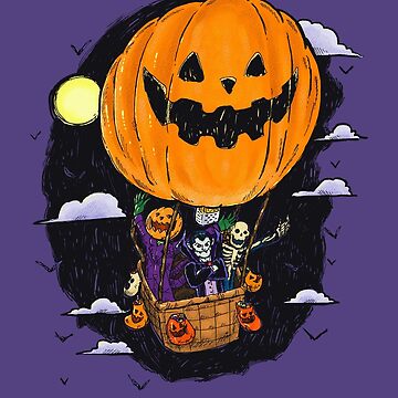 Artwork thumbnail, Pumpkin Hot Air Balloon by nickv47