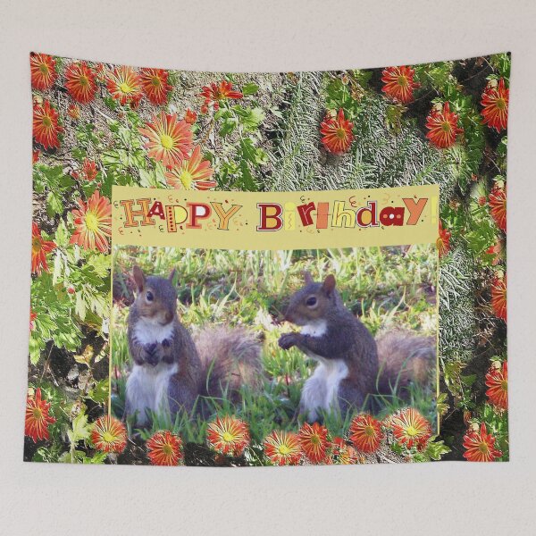 Item preview, Happy Birthday Squirrels designed and sold by kristalcurt.