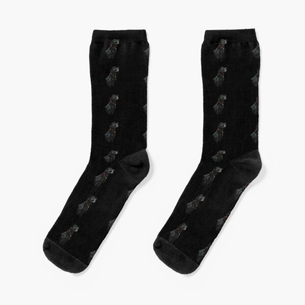 Adoration from a Black Labrador dog Socks