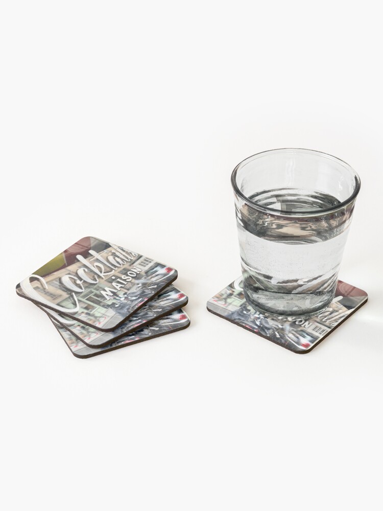 Alternate view of Paris Cafe: Cocktails Maison Coasters (Set of 4)