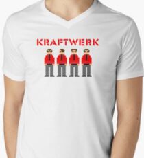 Kraftwerk 8-bit Men's V-Neck T-Shirt
