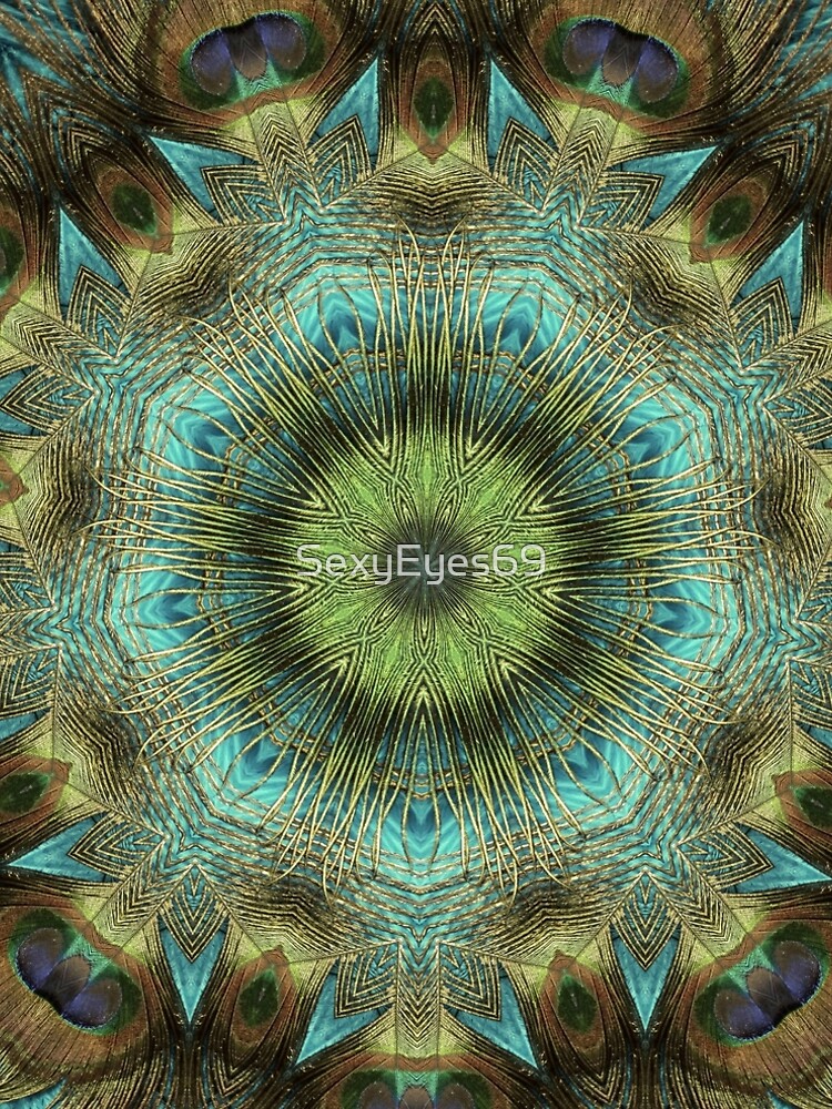 Mandala Of Peacock Eyes by SexyEyes69