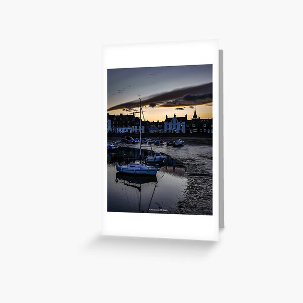Stonehaven Harbour Sunset Greeting Card