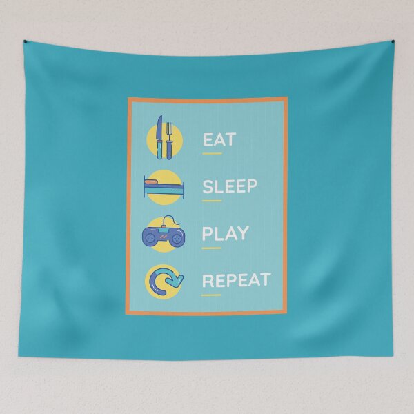 Item preview, Eat Sleep Play Repeat Gaming design designed and sold by FFelder.