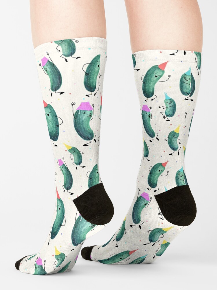 Alternate view of Pickle Party! Socks