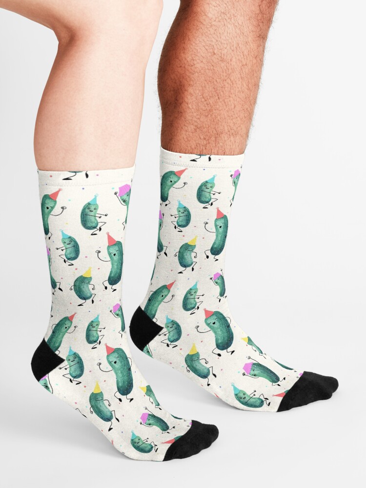 Alternate view of Pickle Party! Socks