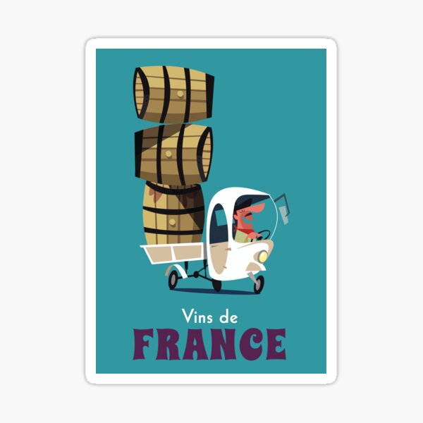 Artikel-Vorschau von Plakat „Vins de France“, designt und verkauft von GAGodel.