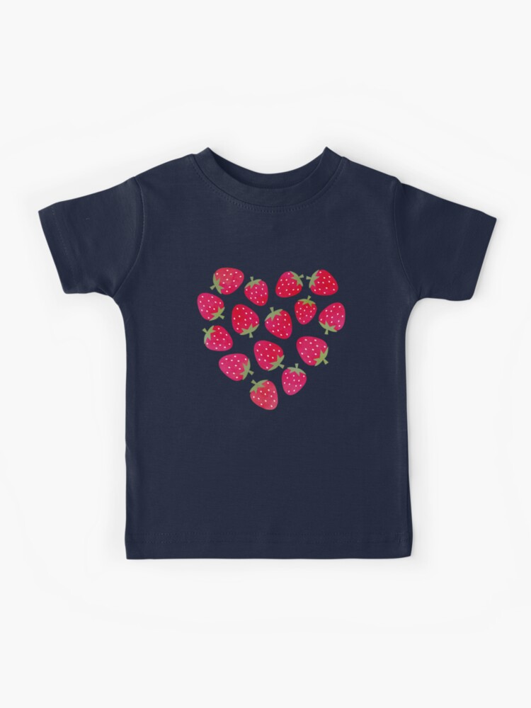 Thumbnail 1 of 2, Kids T-Shirt, Strawberries and Chocolate designed and sold by daisy-beatrice.