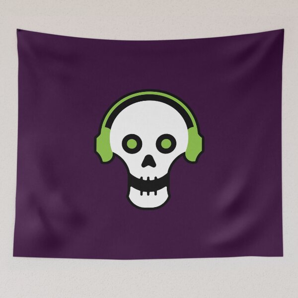 Item preview, Halloween Skull Headphones Eye Popping Jaw Dropping designed and sold by gstrehlow2011.