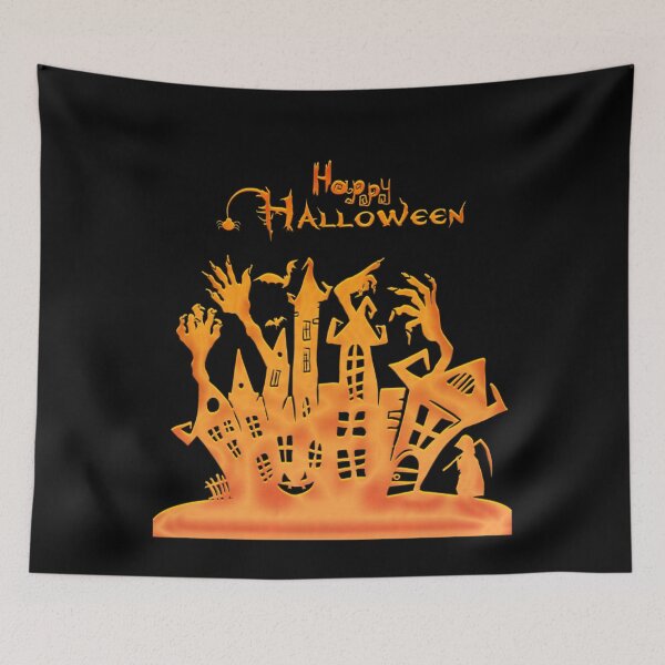 Item preview, Happy Halloween house designed and sold by wolfgangrainer.