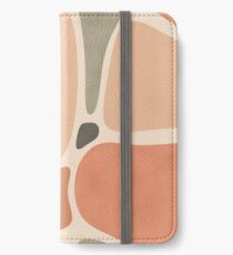 Terracotta Shapes #redbubble #abstractart iPhone Wallet/Case/Skin