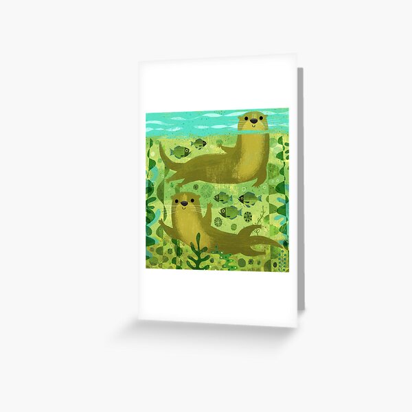 Otters! Greeting Card