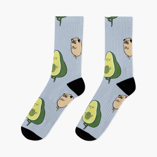 Item preview,  Pug and Avocado Yoga designed and sold by Huebucket.
