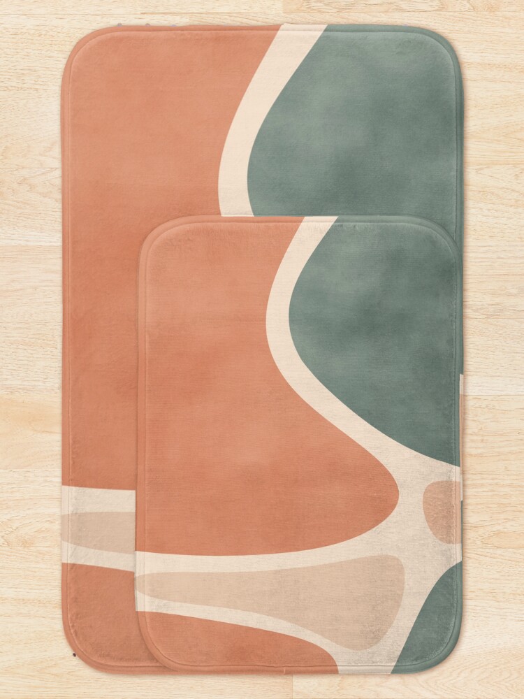 Alternate view of Earth Tones Shapes Bath Mat