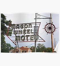 Route 66 - Wagon Wheel Motel Poster