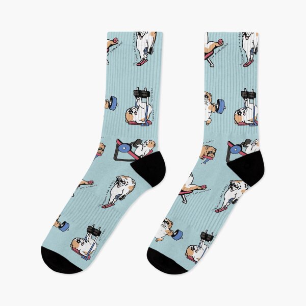 Item preview,  Leg Day with English Bulldog designed and sold by Huebucket.