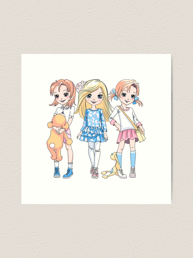 Fashion Girls Art Print