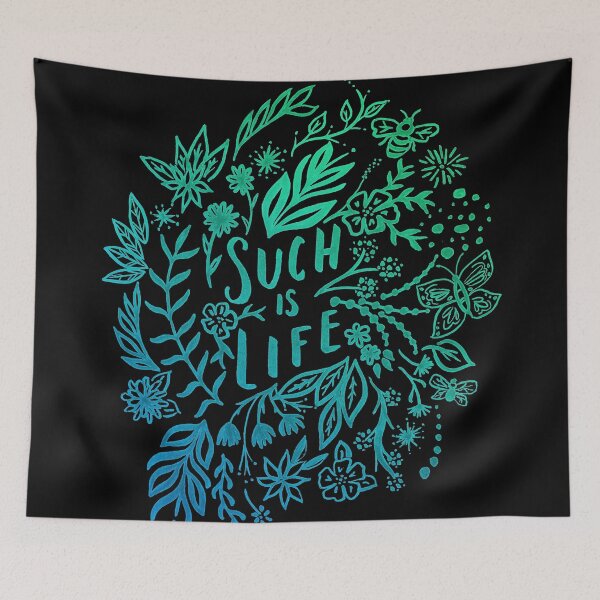 Item preview, Such is Life - Blue Green Gradient designed and sold by Marie Funseth.