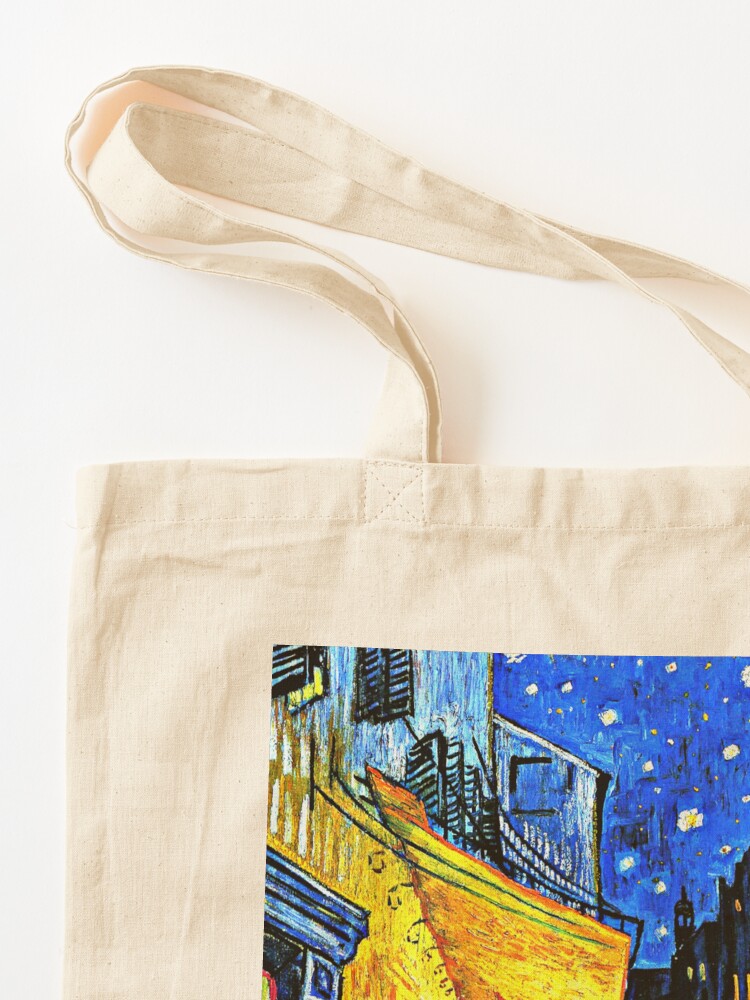 Alternate view of Van Gogh - Cafe Terrace, Place du Forum, Arles Tote Bag