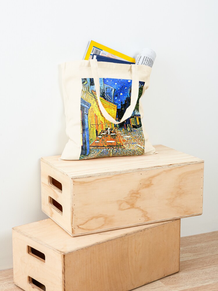 Alternate view of Van Gogh - Cafe Terrace, Place du Forum, Arles Tote Bag