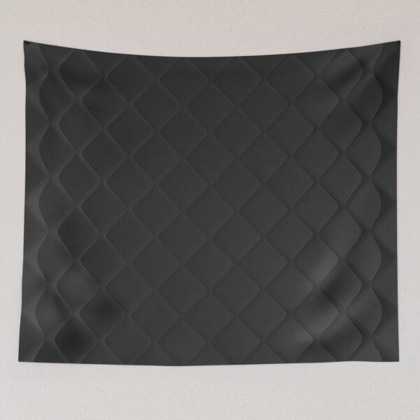 Item preview, Matt Graphene Chequerboard Pattern - Abstract Black Minimalism Design designed and sold by Dator-Abstracts.