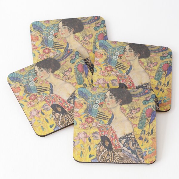 Item preview, Lady with Fan by Gustav Klimt  - Art Nouveau Symbolism designed and sold by Bebichic.