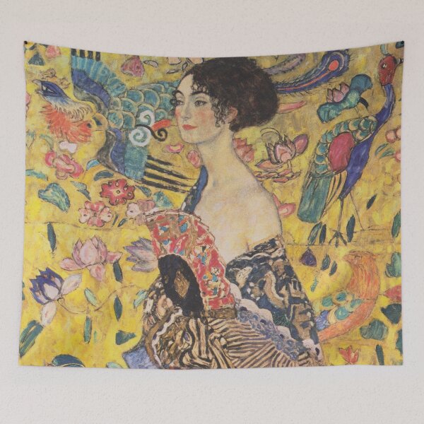Item preview, Lady with Fan by Gustav Klimt  - Art Nouveau Symbolism designed and sold by Bebichic.
