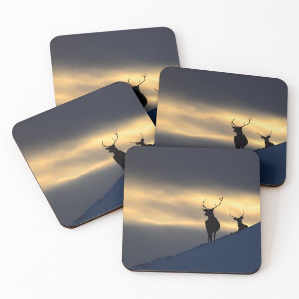 Item preview, Winter Stags Silhouette designed and sold by Macrae images.