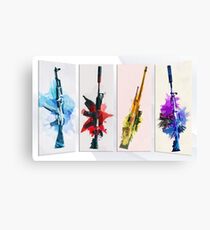 CS:GO Watercolor weapons Canvas Print