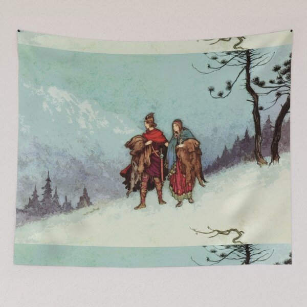Item preview, Viking Settlers vintage illustration designed and sold by Vintage Designs +.