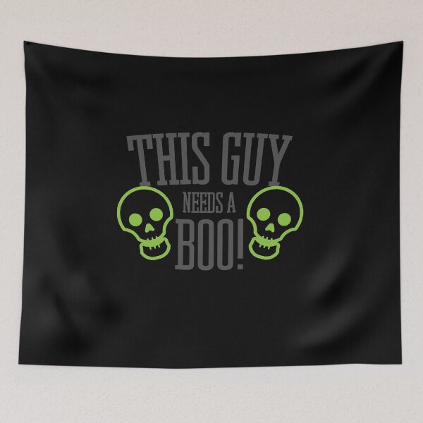 Item preview, This guy needs a Boo Halloween Skull designed and sold by gstrehlow2011.