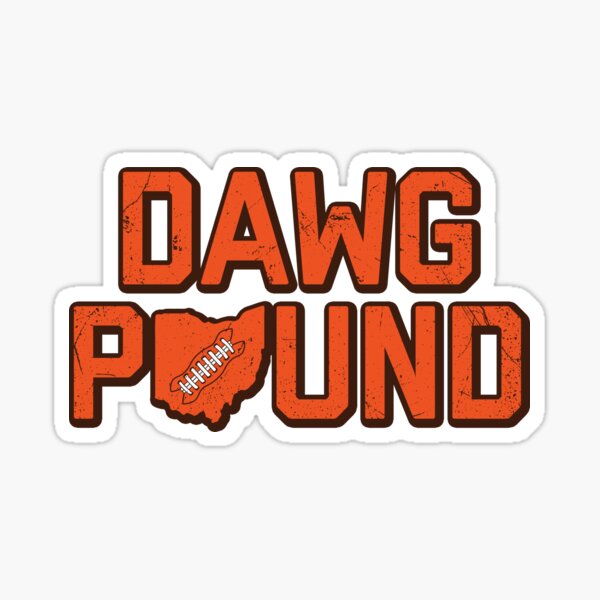 Dawg Pound - White Sticker