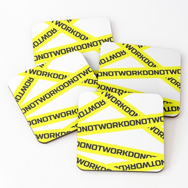 Item preview, DO NOT WORK bright yellow tape  designed and sold by plumpjose.
