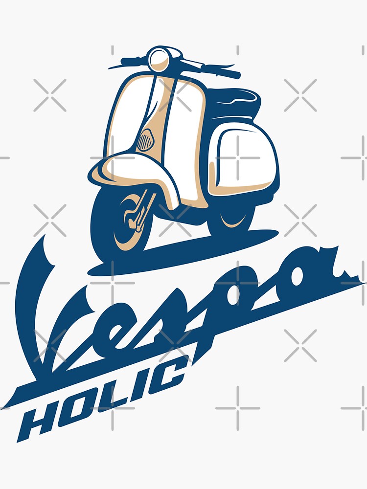 Vespa Holic Sticker For Sale By Tjhttautoarts Redbubble