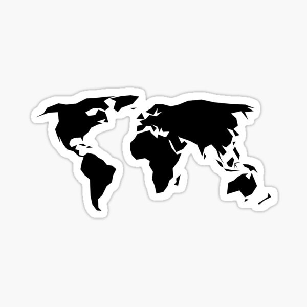 Item preview, Geometric World Map designed and sold by eel-eye.