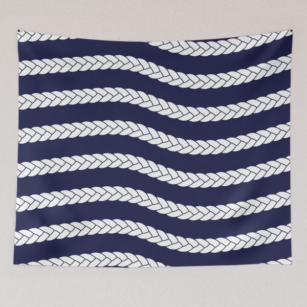 Item preview, Nautical Braid in Navy and White designed and sold by Daisy Beatrice.