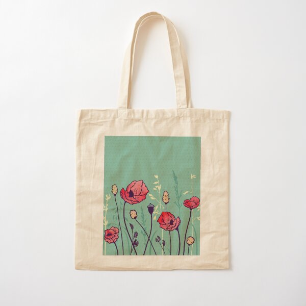 Summer Field Cotton Tote Bag