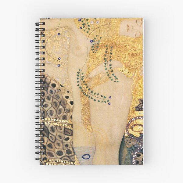 Item preview, Water serpent I by Gustav Klimt  -Gold Mermaid Art Nouveau Symbolism designed and sold by Bebichic.