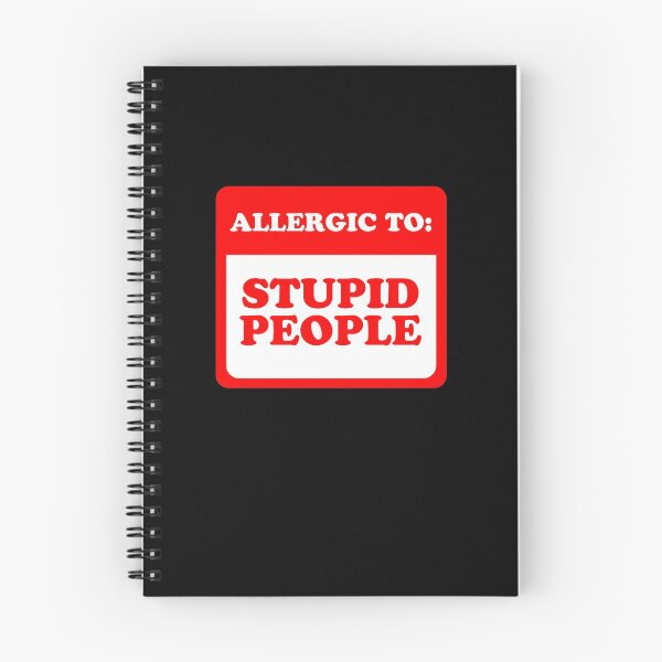 Item preview, Allergic To Stupid People designed and sold by Yipptee Shirts.