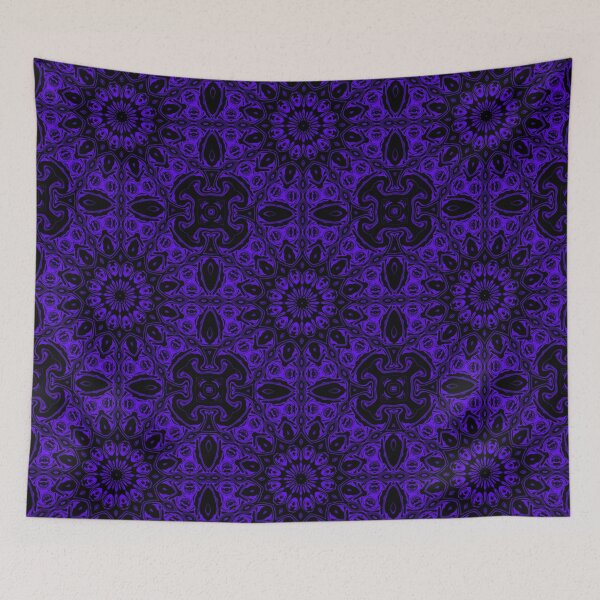 Item preview, Purple Mandala Monochrome, Pattern 2, by Bennydoscope designed and sold by Bennydoscope.