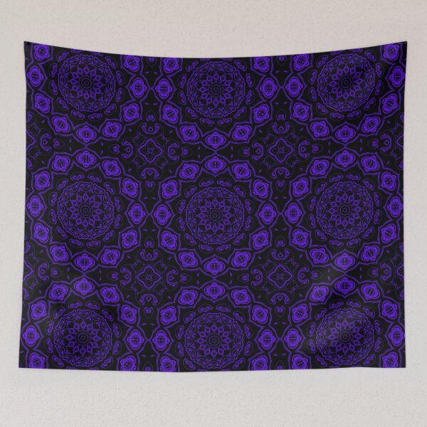 Item preview, Purple Mandala Monochrome, Pattern 3, by Bennydoscope designed and sold by Bennydoscope.