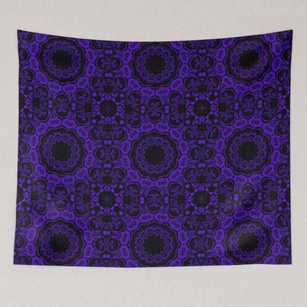 Item preview, Purple Mandala Monochrome, Pattern 7, by Bennydoscope designed and sold by Bennydoscope.