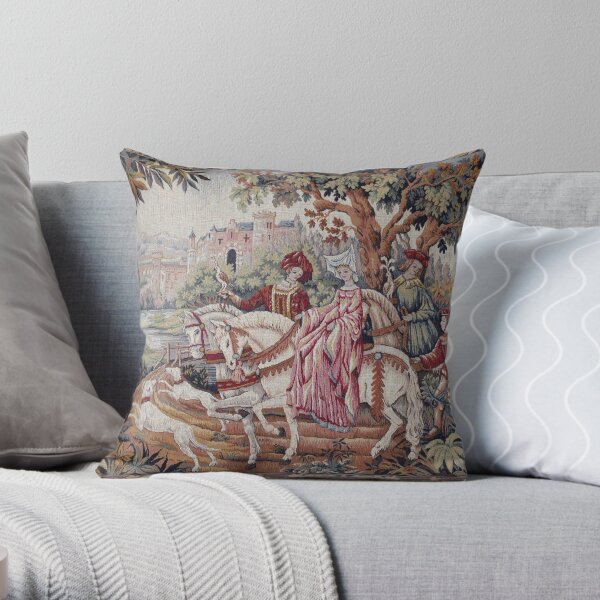Medieval Tapestry Throw Pillow