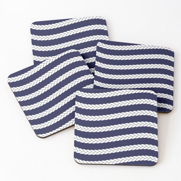 Item preview, Nautical Braid in Navy and White designed and sold by Daisy Beatrice.