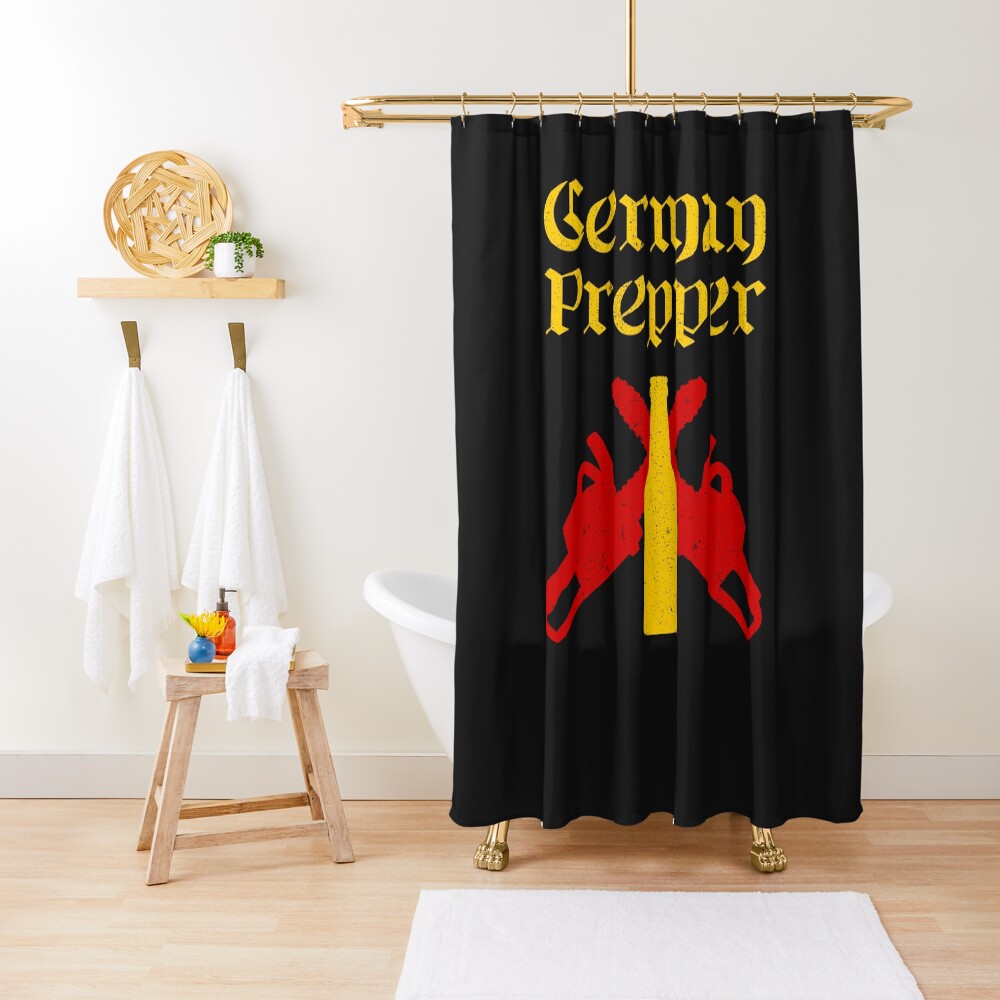 "German Prepper" Shower Curtain for Sale by HighBrowDesigns Redbubble