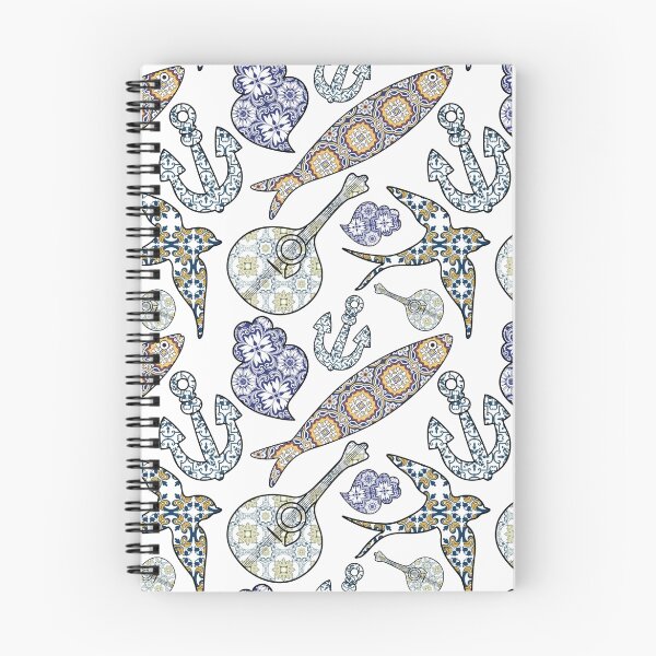 Item preview, Collection of traditional Portuguese icons in seamless pattern designed and sold by AnaMOMarques.